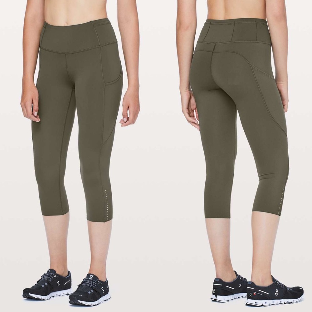 Lululemon fast & free crop leggings size 6
